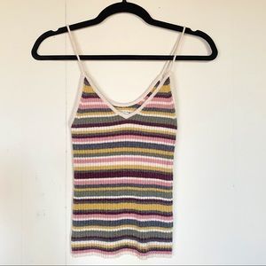 American Eagle Striped Tank Top